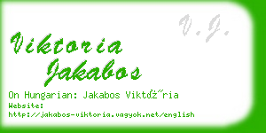 viktoria jakabos business card